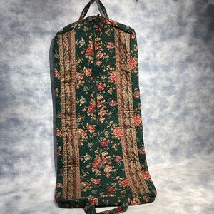 Vintage EUC Vera Bradley Hanging Garment Burgundy Paisley Bag